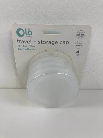  Olababy Travel + Storage Caps For GentleBottle, 4 Pack