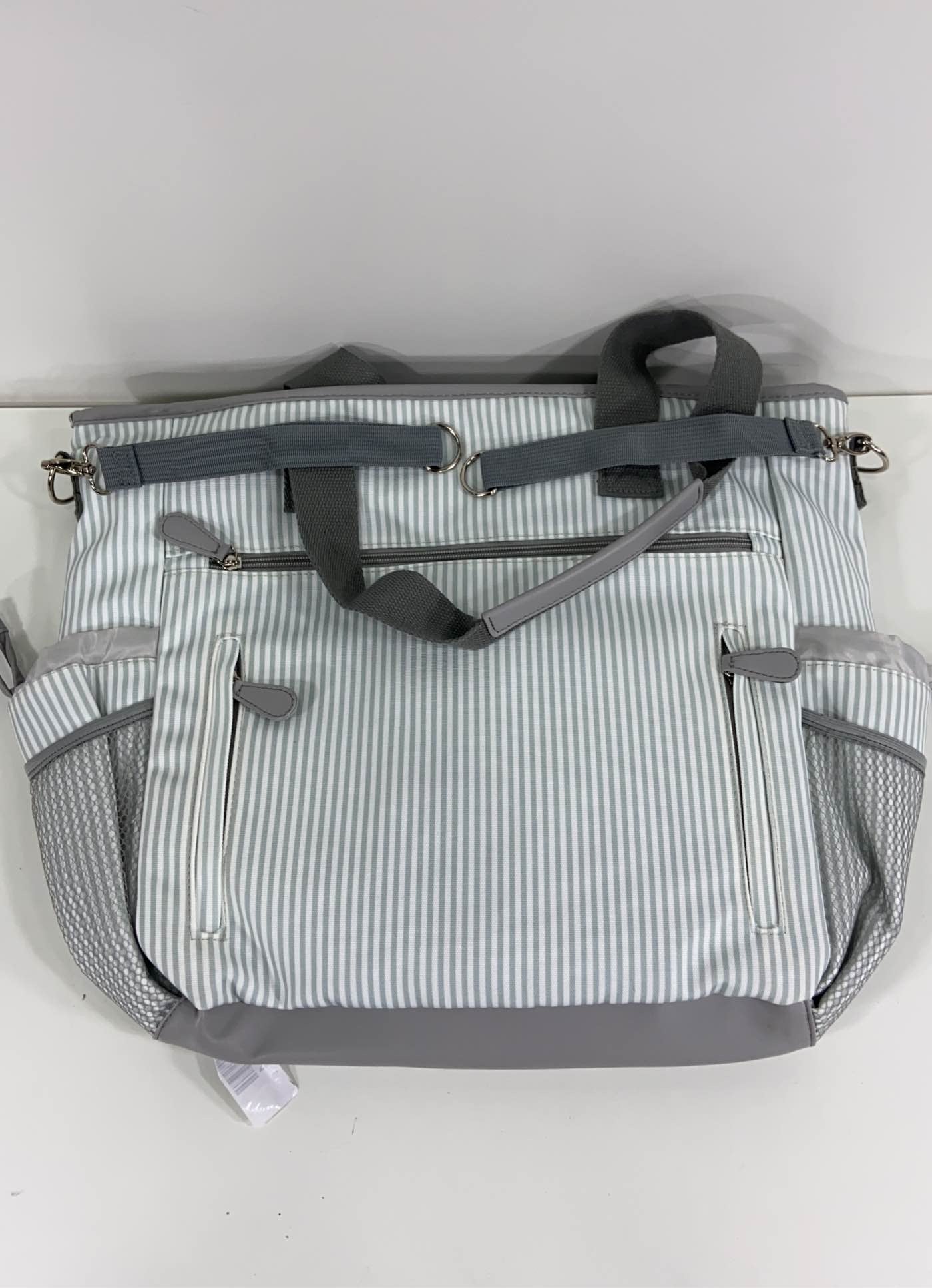  Innovative Products 2 In 1 Diaper Bag, Grey Stripes