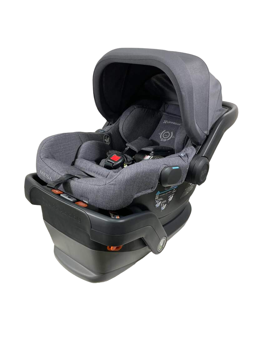  UPPAbaby MESA V2 Infant Car Seat, 2023, Greyson (Charcoal Melange Merino Wool)