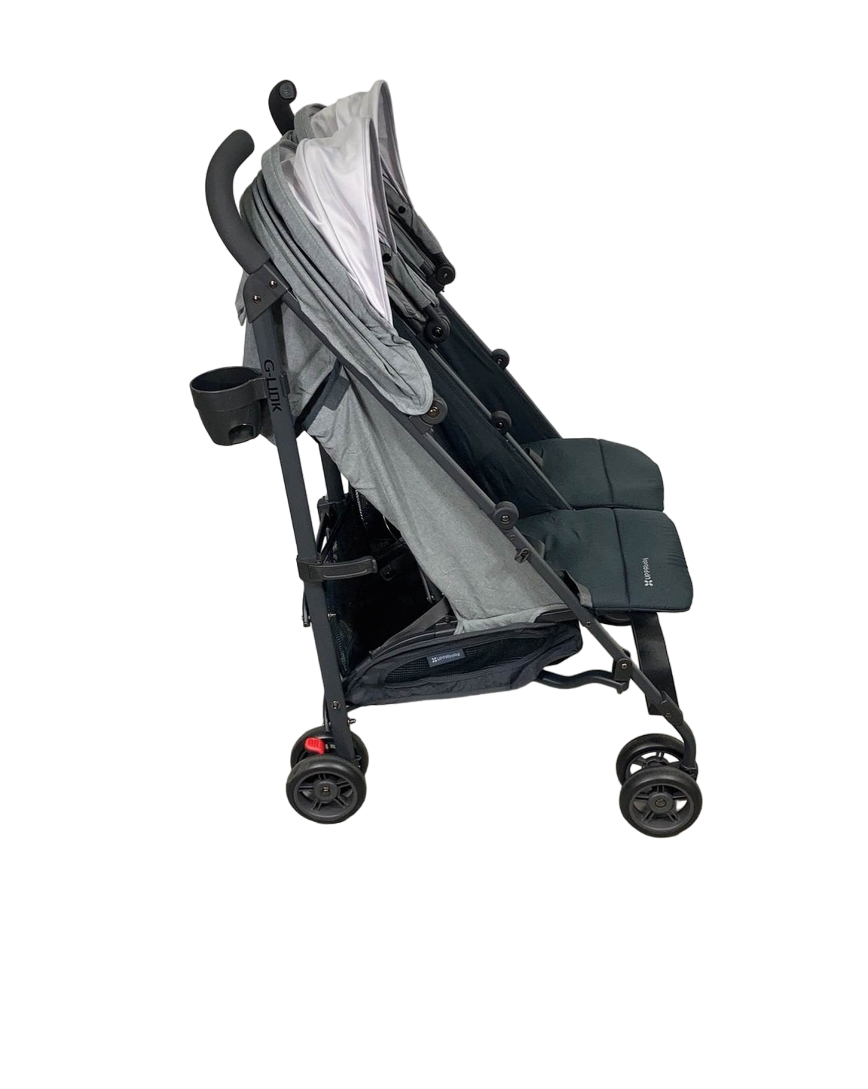  UPPAbaby G-Link V2 Double Stroller, 2022, Greyson (Charcoal Melange)