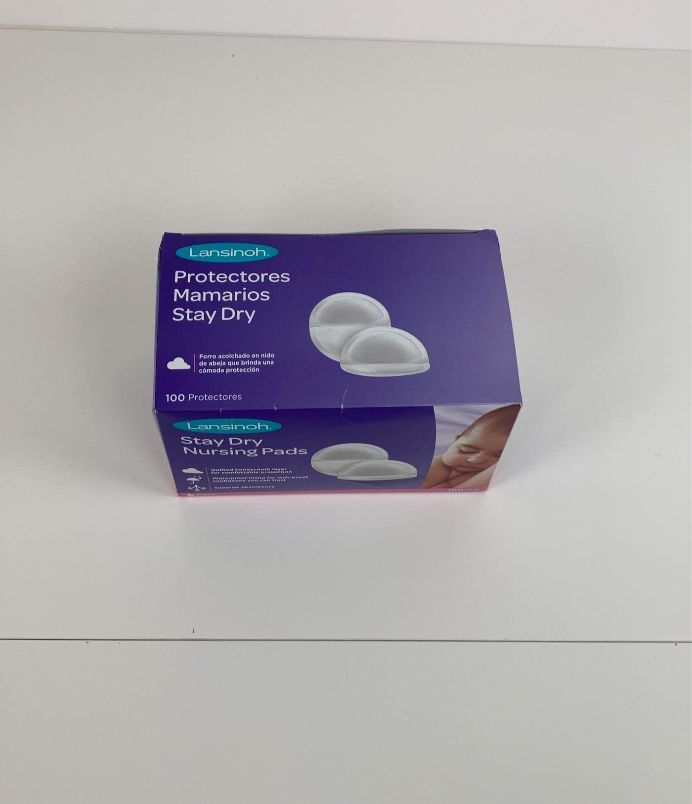  Lansinoh Stay Dry Disposable Nursing Pads, 100 Pack
