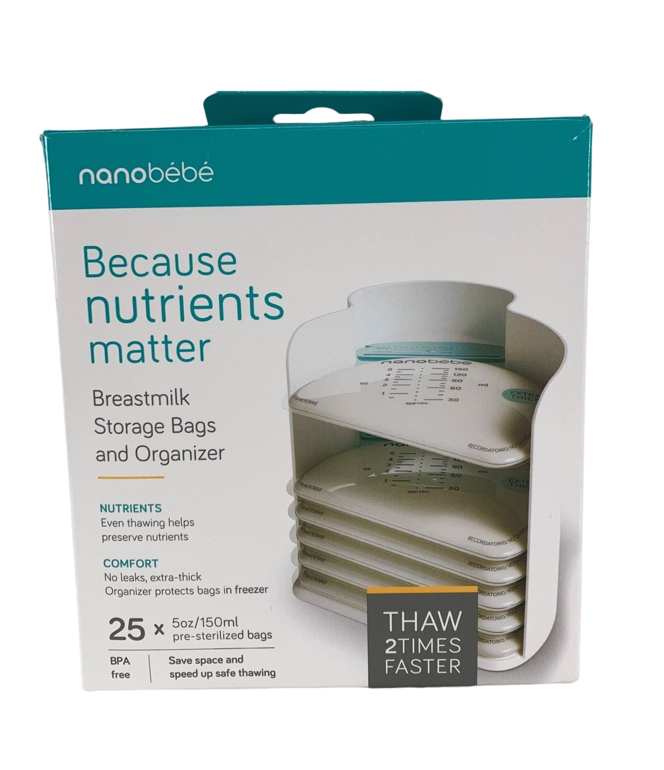  Nanobébé Breastmilk Storage Bags & Organizer