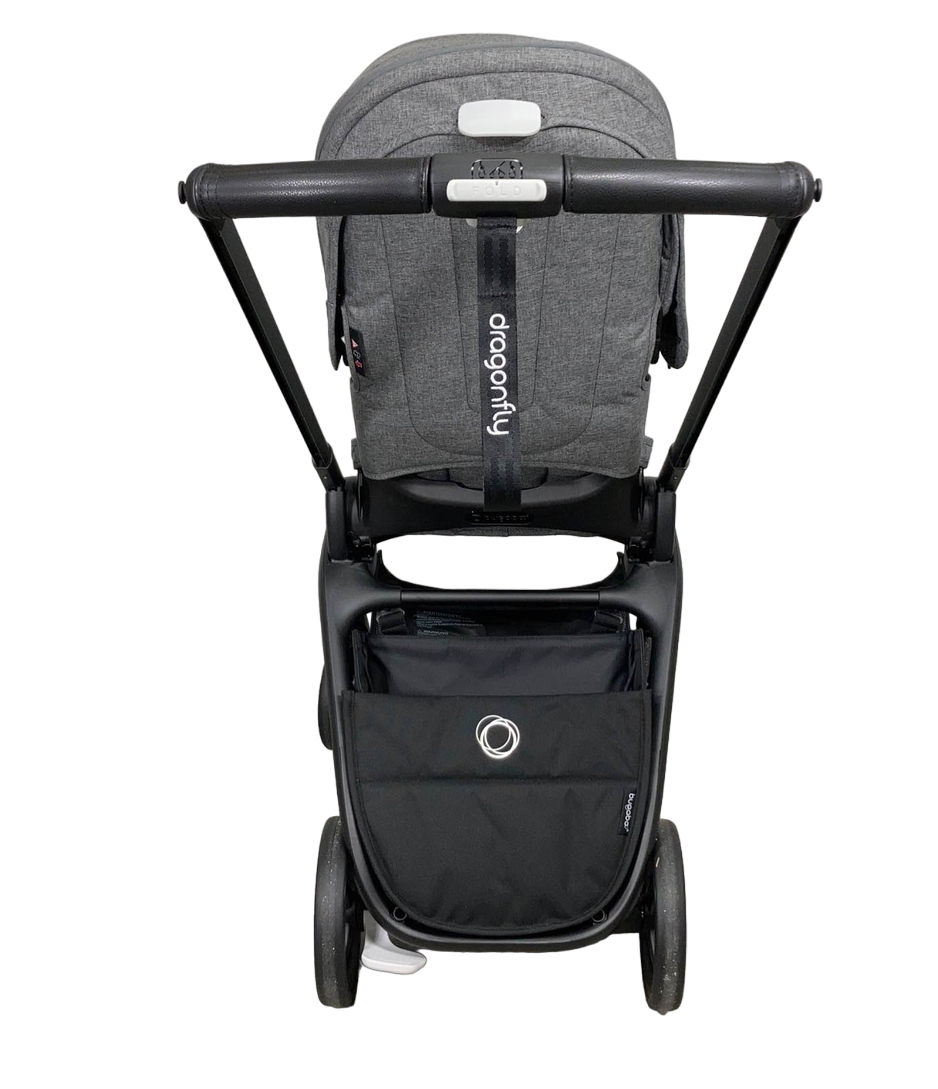  Bugaboo Dragonfly Stroller, Graphite, Grey Melange, Grey Melange, 2023