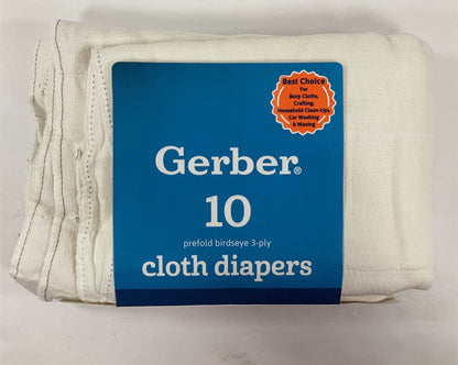  Gerber Prefolds, 20x14, Regular Cotton