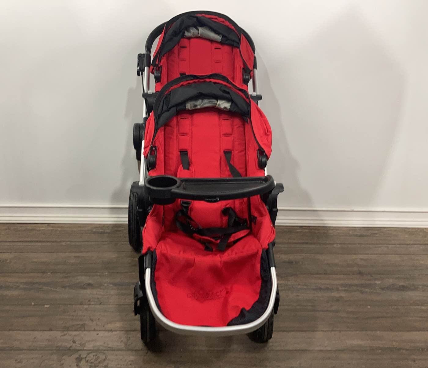  Baby Jogger City Select Double Stroller, 2015, Red