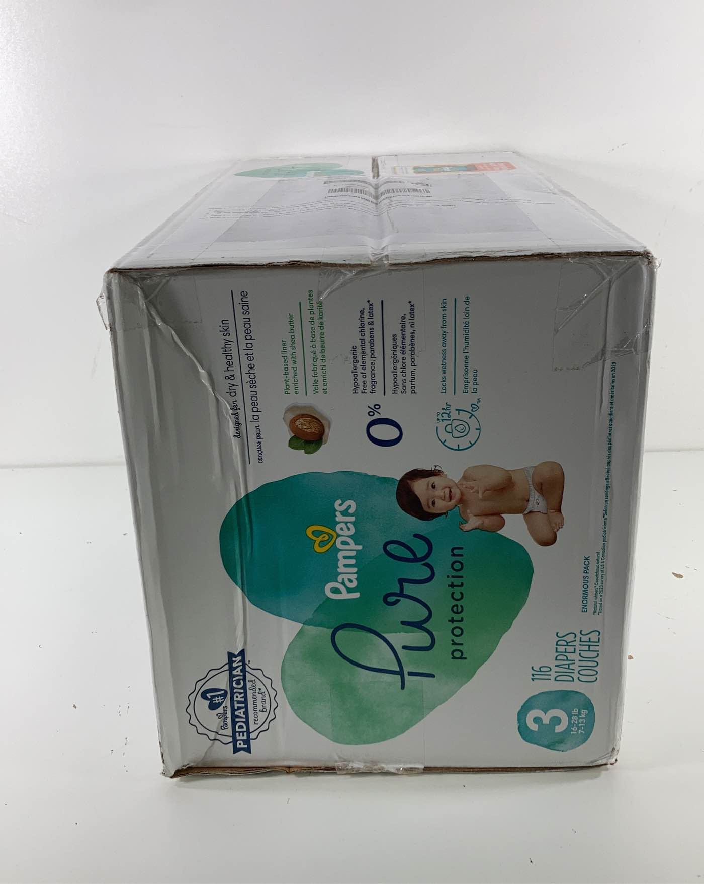  Pampers Pure Protection Diapers, Size 3, 116 Count