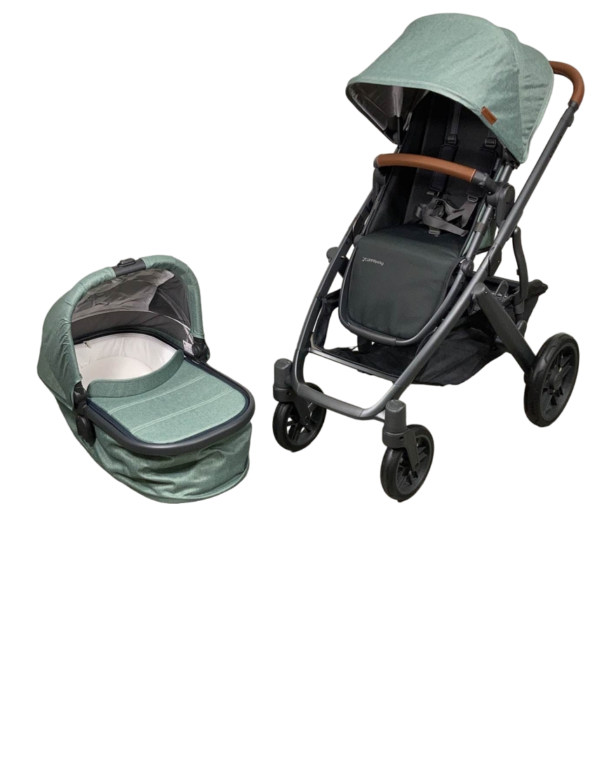  UPPAbaby VISTA V2 Stroller, 2023, Gwen (Green Melange)