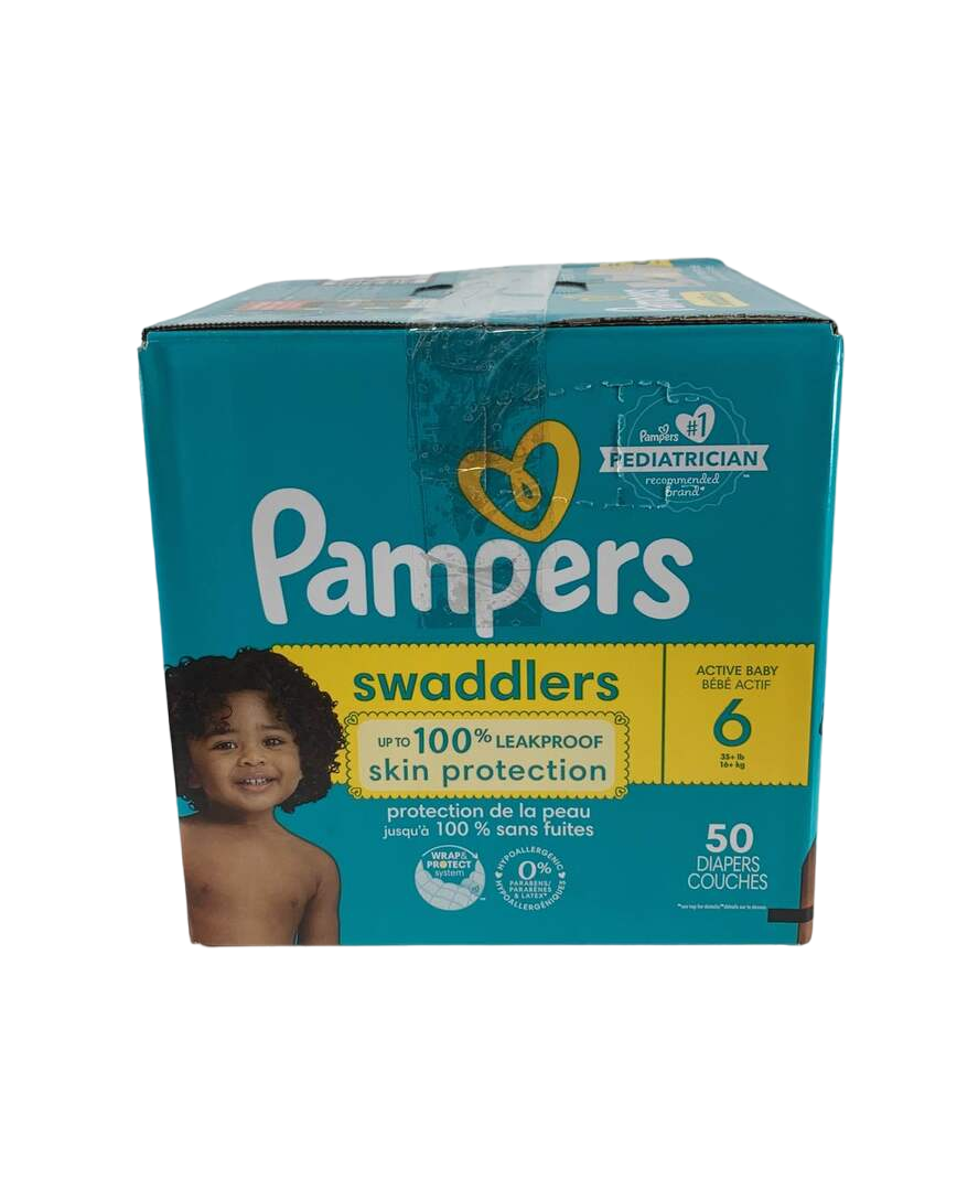  Pampers Swaddlers Diapers, Size 6