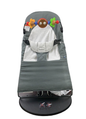  BabyBjorn Bouncer Balance With Toy Bar, Soft, Cotton, Dark Grey/Grey, Black Frame