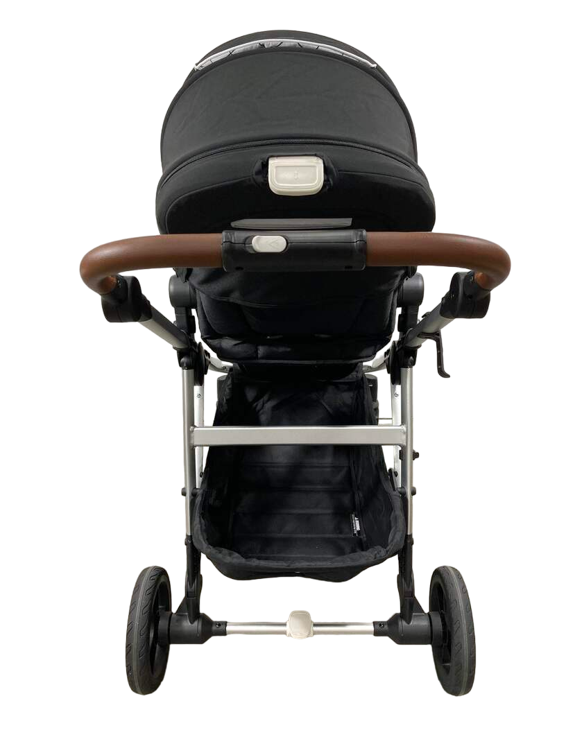  Mockingbird Single To Double Stroller, 2023, Silver With Penny Leather, Windowpane, Black