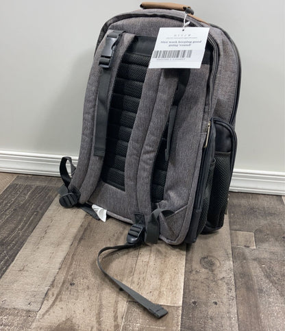  Eddie Bauer Bridgeport Diaper Backpack, Gray/Tan