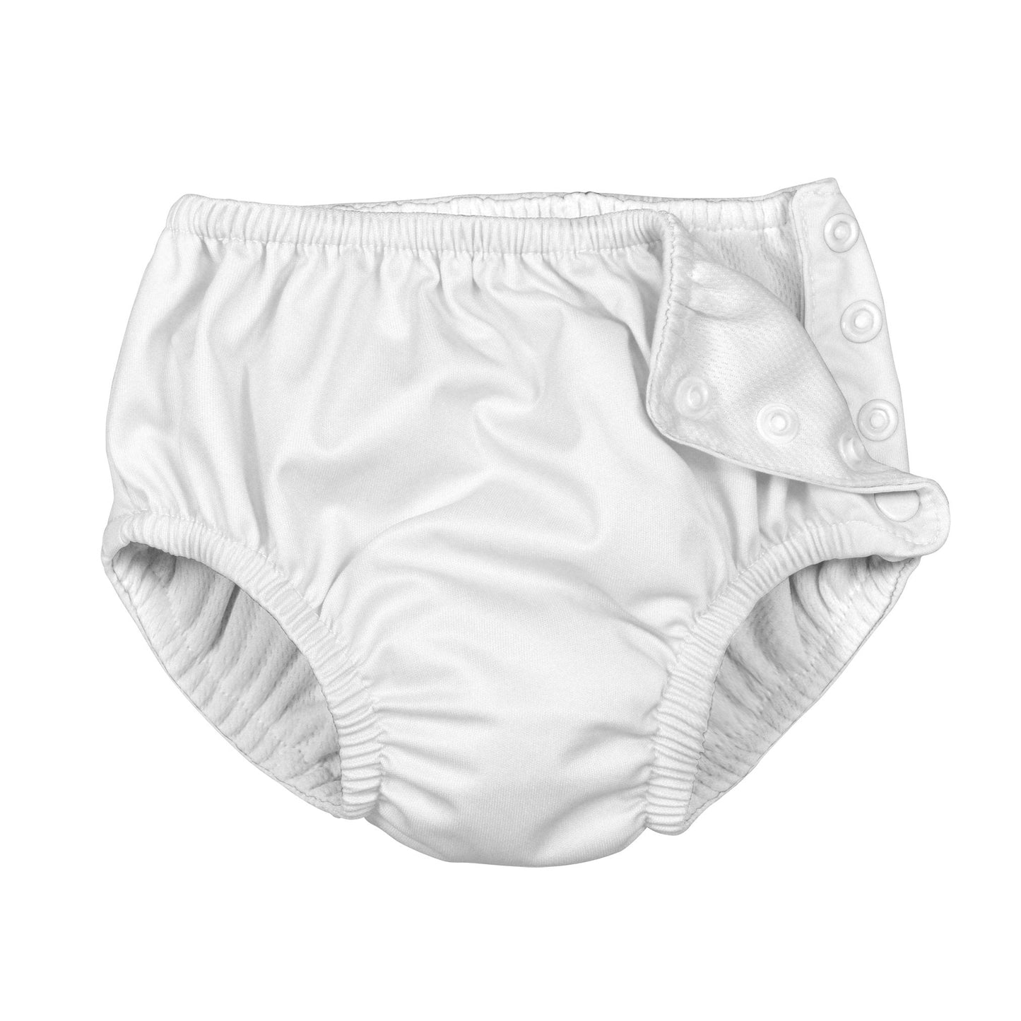  IPlay Reusable Swim Diaper, 6 Months, White Zinnia