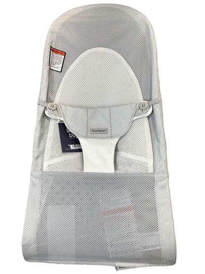  BabyBjorn Bouncer Balance, Silver White Mesh, Light Gray Frame
