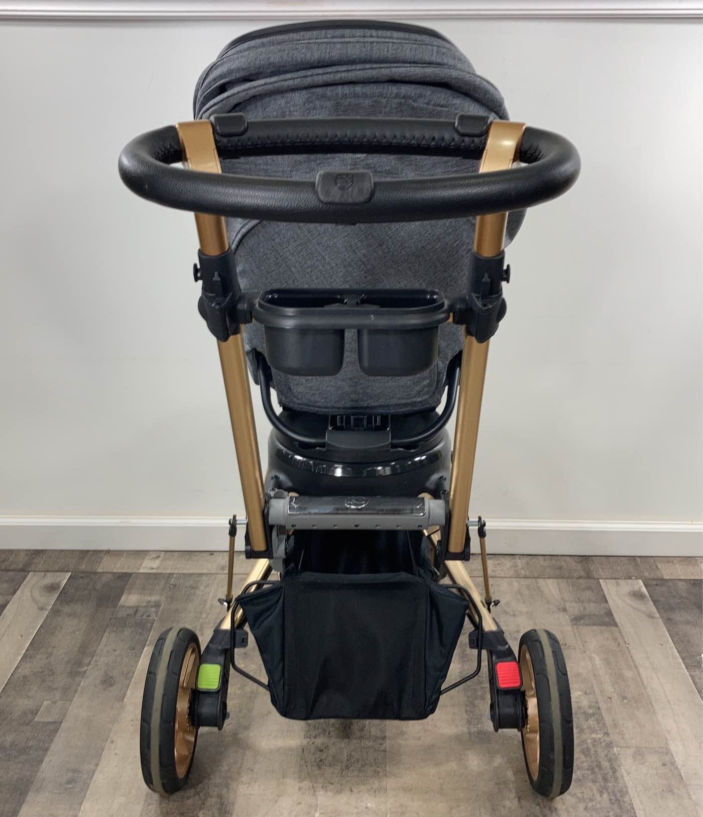  Orbit BabyG5 Stroller With Snack Tray, 2021, Gold Frame, Grey Melange Seat