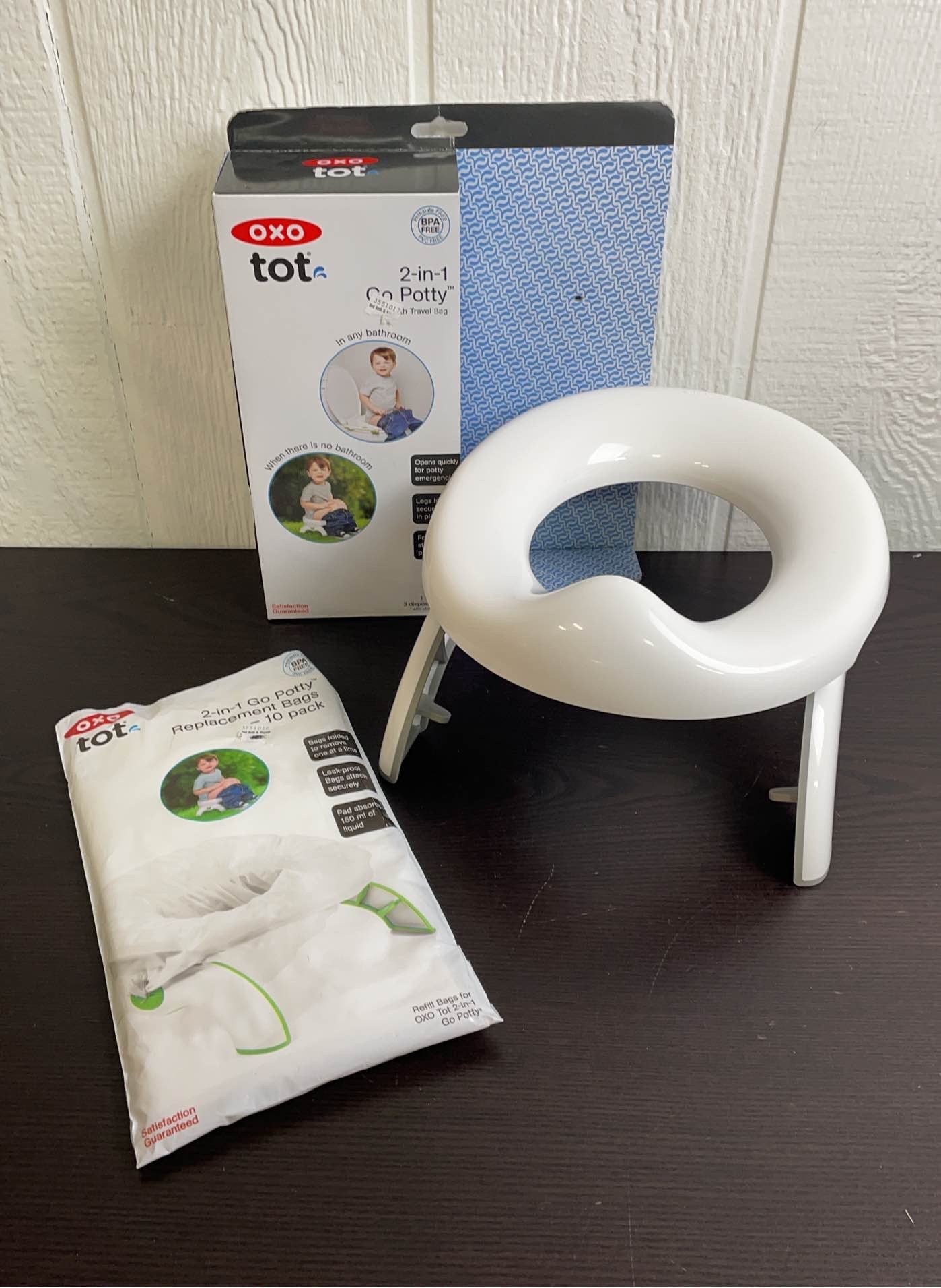  OXO Tot 2-in-1 Go Potty, With Replacement Bags