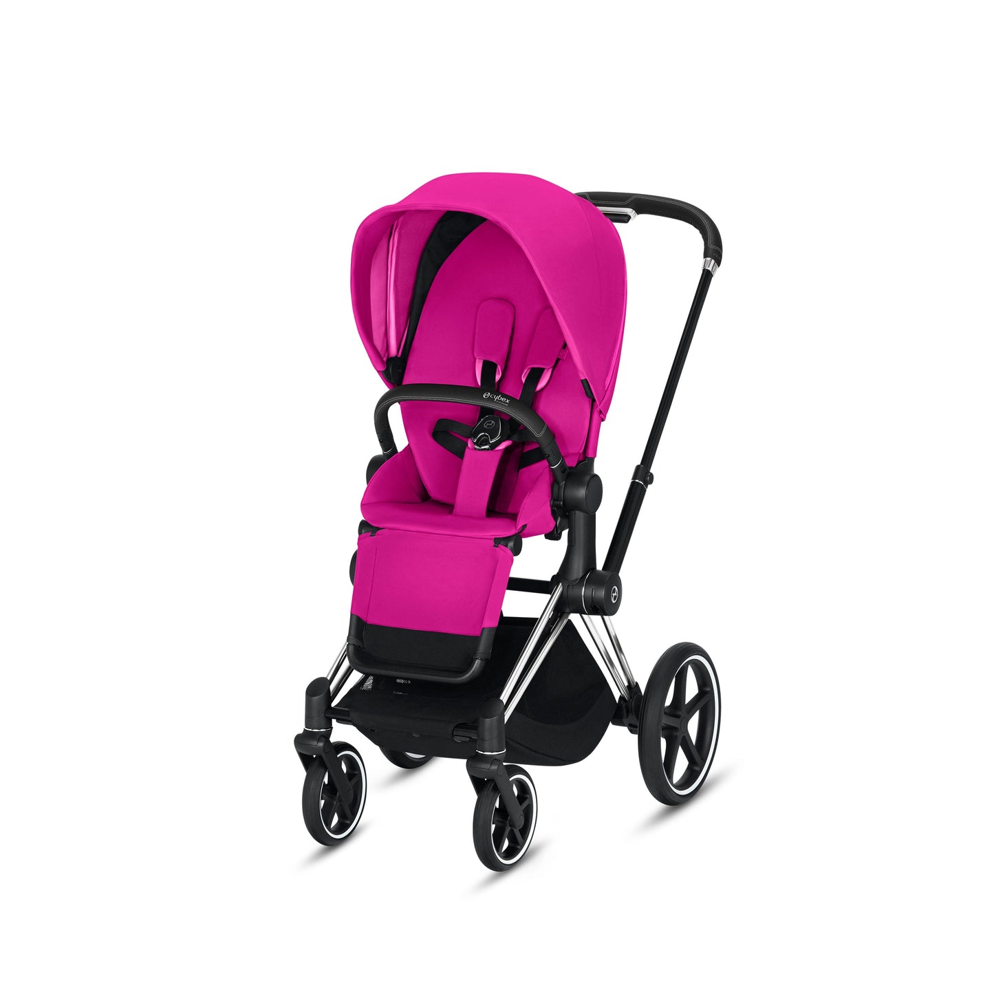  Cybex E-PRIAM Electric Stroller, 2019, Rose Gold, Fancy Pink