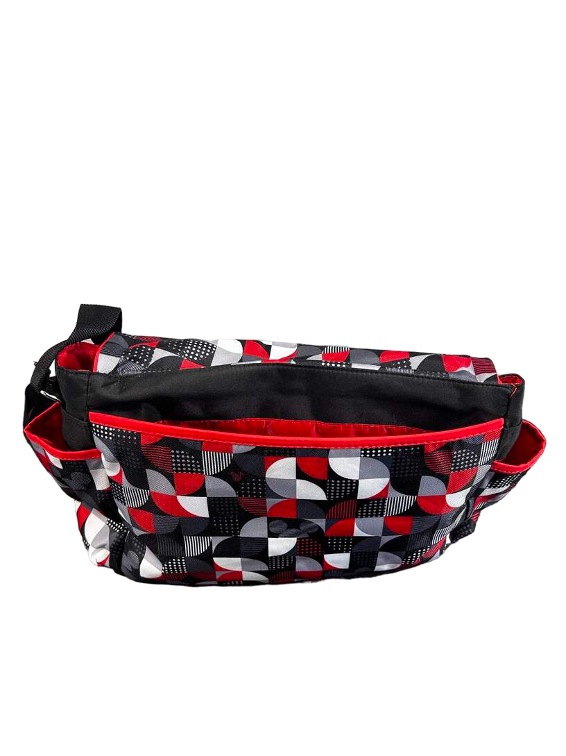  Disney Baby 5 Piece Diaper Bag Tote, Mickey Geo Check