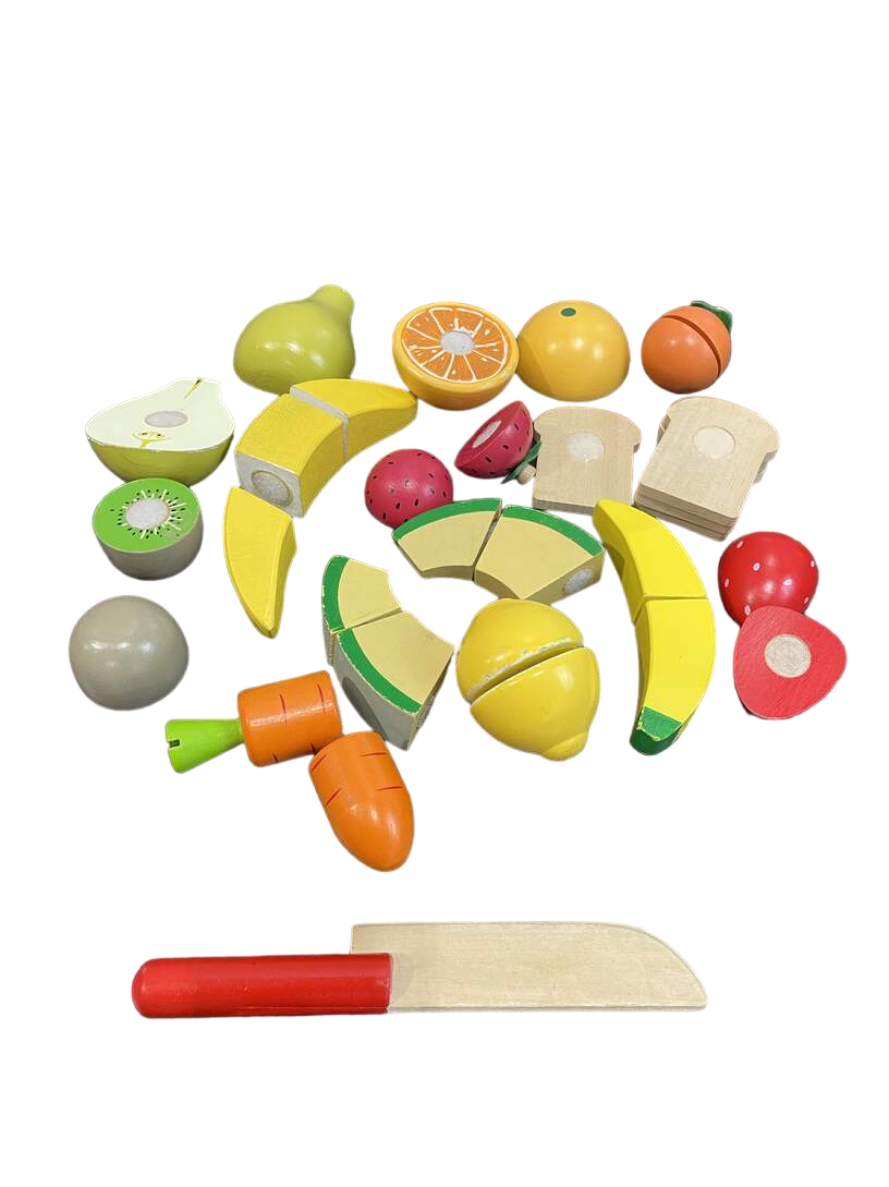  Melissa & Doug Cutting Food, Wooden Play Food