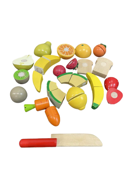  Melissa & Doug Cutting Food, Wooden Play Food