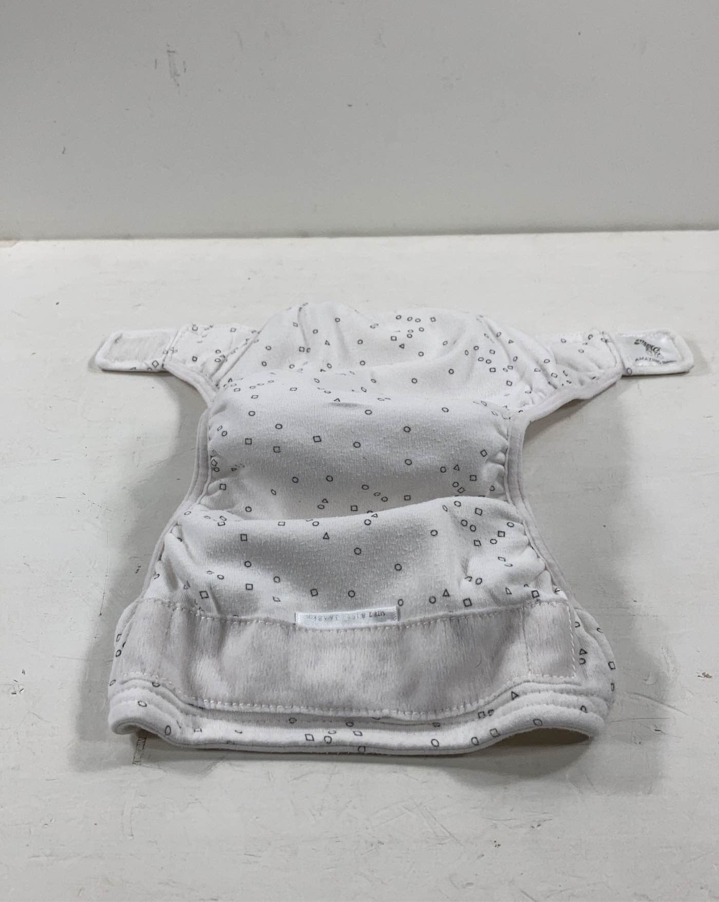  Smart Nappy NextGen Hybrid Cloth Diaper Cover, Size 2 8-15lbs Grey Confetti
