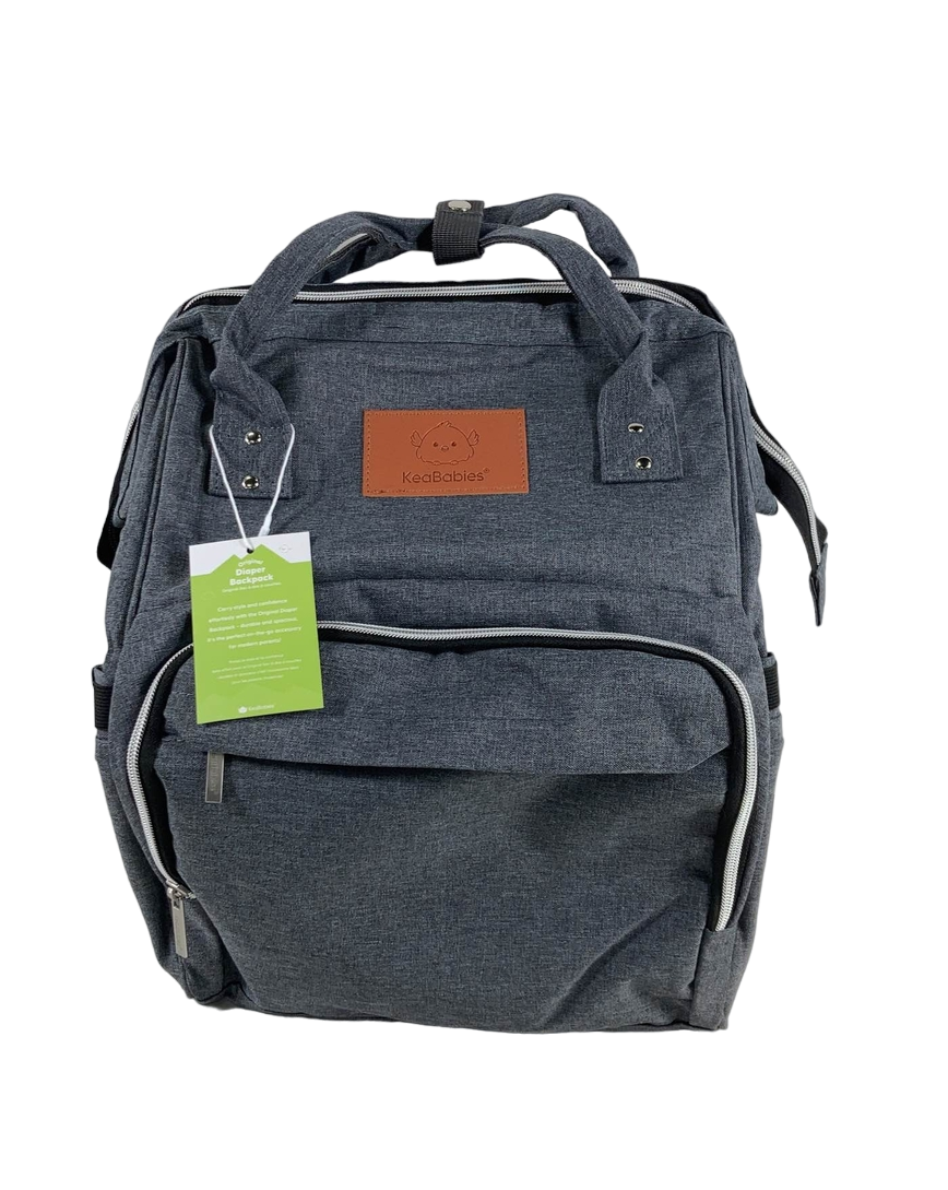  KeaBabies Original Diaper Backpack, Mystic Gray