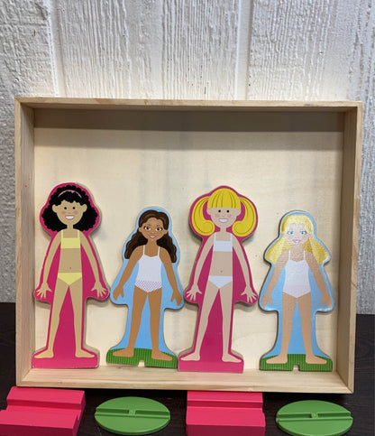  Horizon Group USA Wooden Dress-Up Dolls