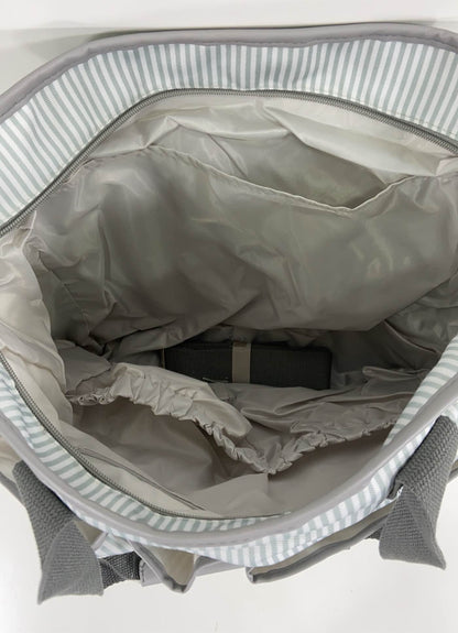  Innovative Products 2 In 1 Diaper Bag, Grey Stripes