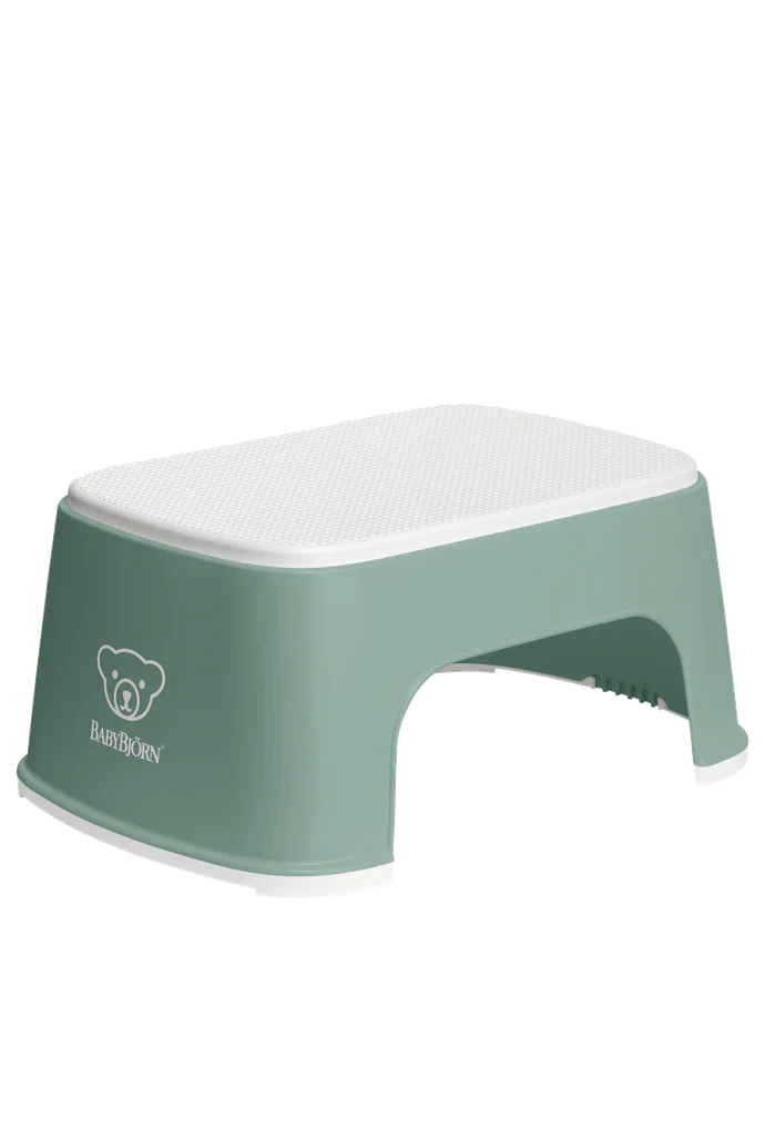  BabyBjorn Step Stool, Deep Green/ White