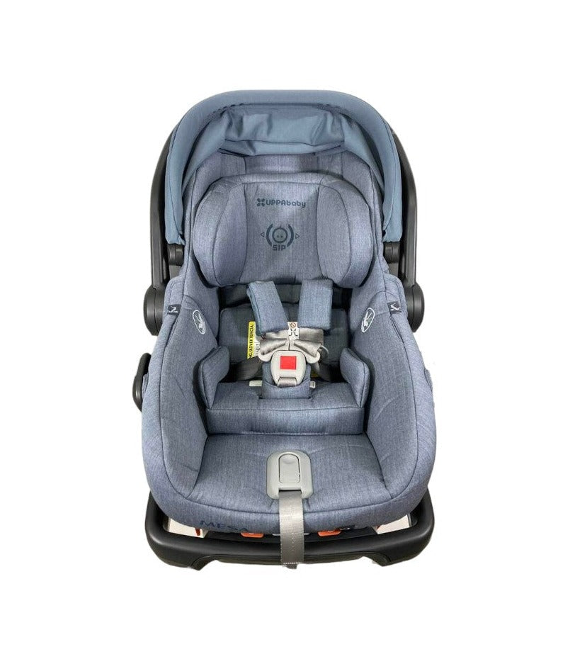  UPPAbaby MESA V2 Infant Car Seat, Gregory (Blue Melange Merino Wool), 2023
