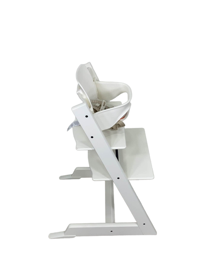  Stokke Tripp Trapp High Chair With Baby Set, White