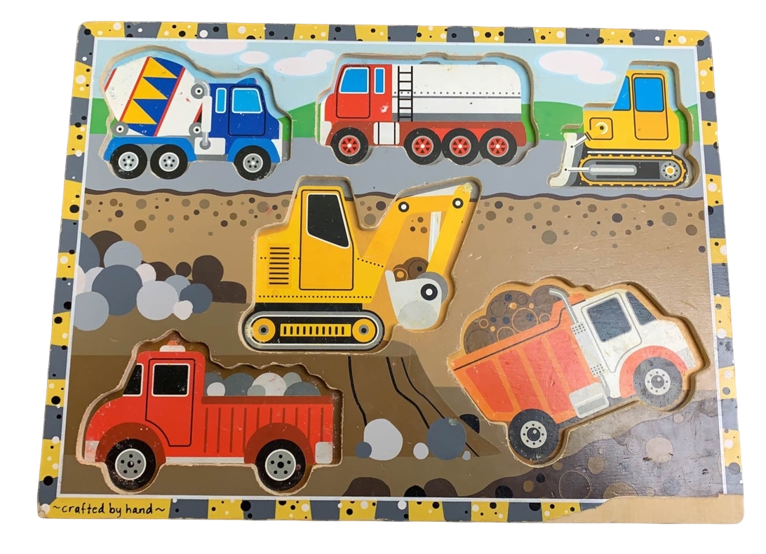  Melissa & Doug Chunky Puzzle, Construction