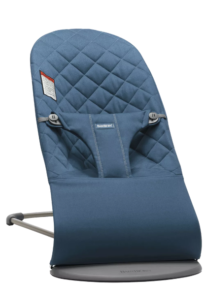  BabyBjorn Bouncer Bliss, Midnight Blue Cotton Classic Quilt