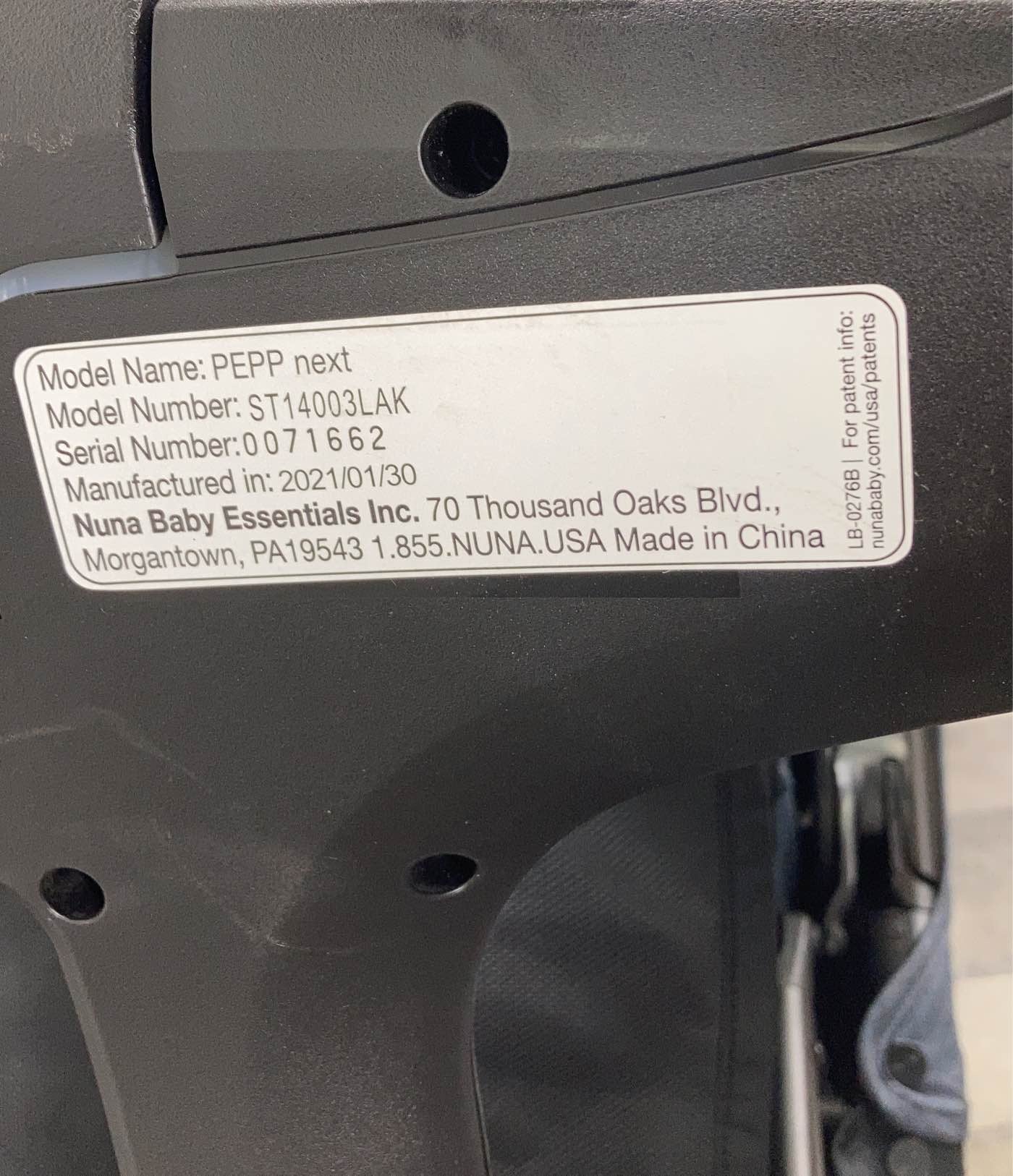  Nuna PEPP Next Stroller, 2021