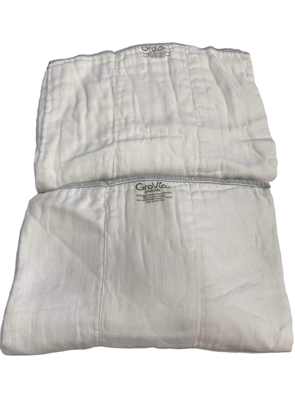  GroVia Bamboo Prefolds, 3 Pack