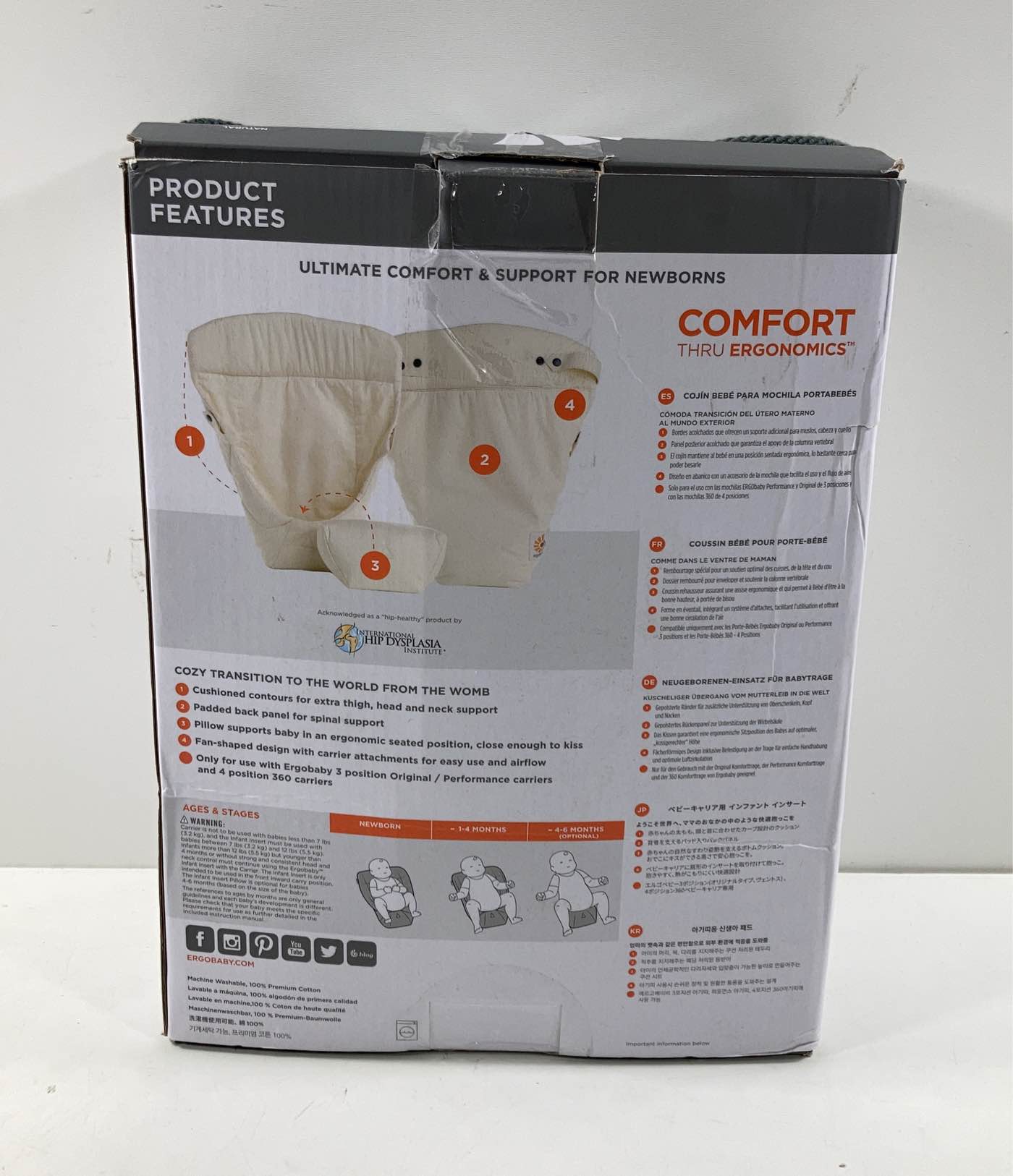  Ergobaby Breathable Cool Mesh Infant Insert