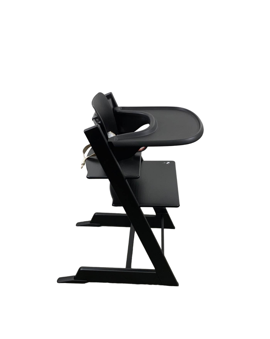  Stokke Tripp Trapp High Chair With Baby Set, Black