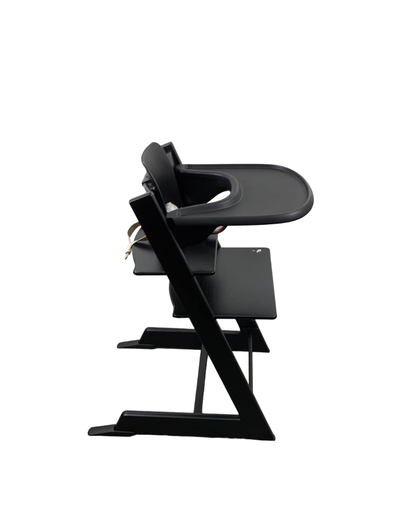  Stokke Tripp Trapp High Chair With Baby Set, Black