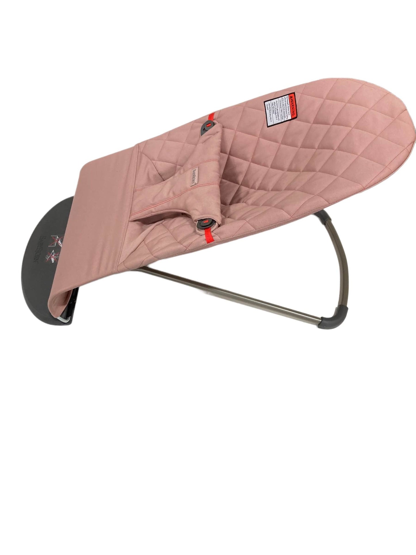  BabyBjorn Bouncer Bliss, Dark Gray Frame, Dusty Pink Cotton Petal Quilt