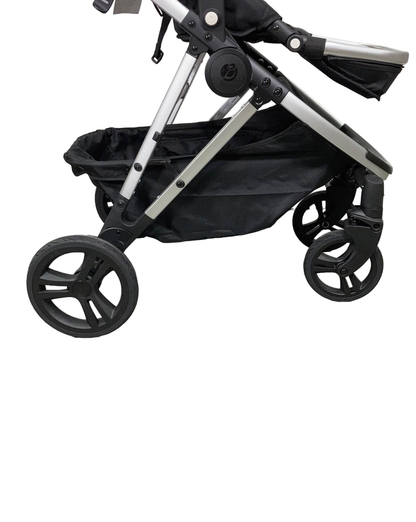  Mockingbird Single Stroller, Bloom, 2023, Watercolor Drops, Silver With Penny Leather