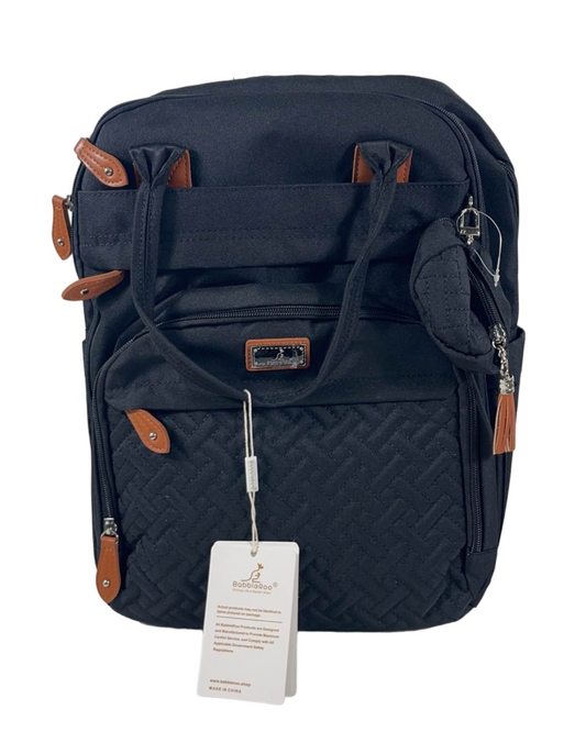  BabbleRoo Diaper Bag Backpack, Black