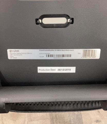  Cybex PRIAM Stroller Frame And Seat, 2018