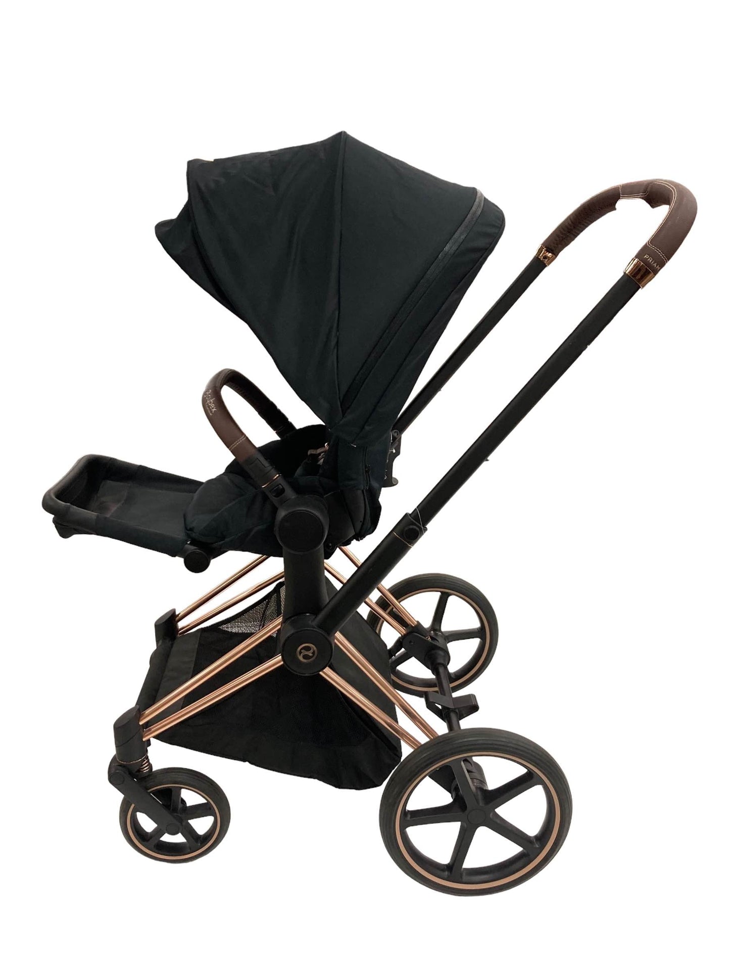  Cybex PRIAM Stroller, 2018, Rosegold, Deep Black