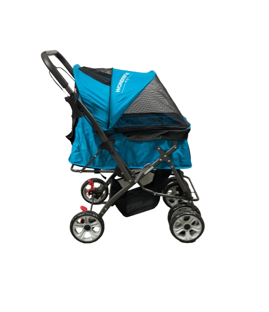  Wonderfold Pet Stroller, Aqua Blue