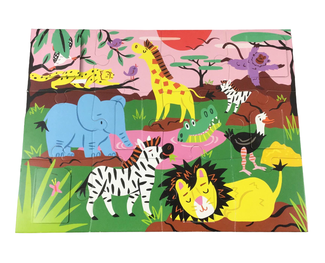  Mudpuppy On Safari Lift-the-Flap Puzzle