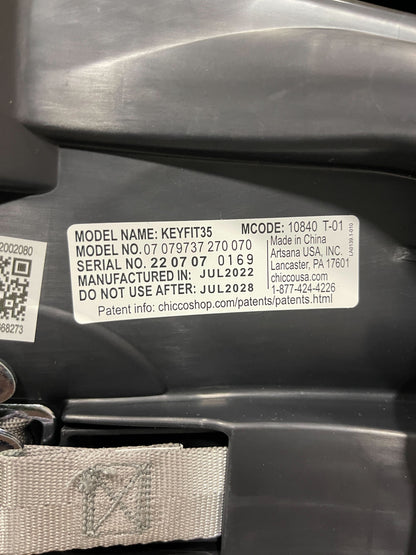  Chicco KeyFit 35 Zip ClearTex Infant Car Seat, 2022
