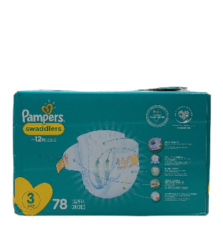  Pampers Swaddlers Diapers, Size 3, 78 Count
