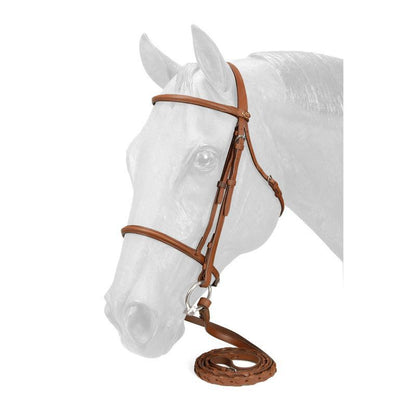 Silver Fox Raised Snaffle Bridle