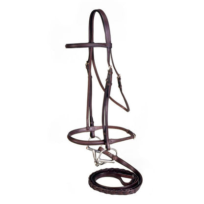 Silver Fox Raised Snaffle Bridle