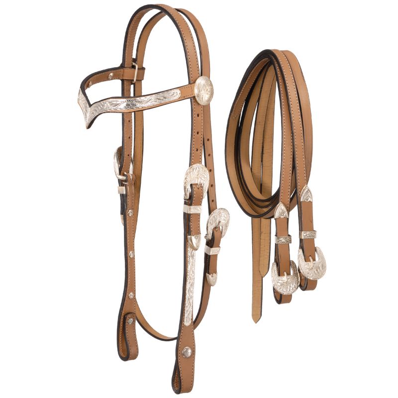 Silver Royal V-Brow Show Headstall
