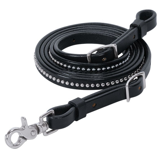 Weaver Back in Black Roping Rein